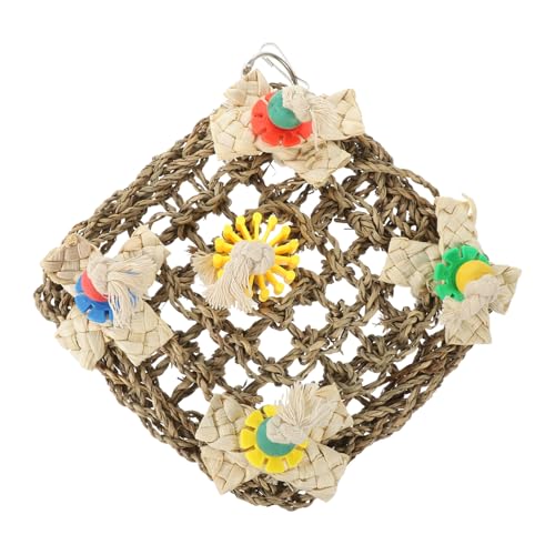 DRESSOOS Hängendes Papageien-Spielzeug Aus Rattan Für Käfige Kauspielzeug Für Conures Und Andere Vögel Fördert Das Spielen Aktivität Sichere Materialien Fördert Gesundheit Und von DRESSOOS