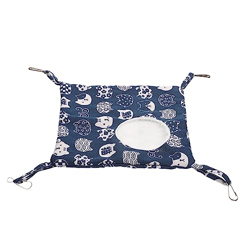 DRESSOOS Haustier Schlafsack, Waschbares Hamsterbett, Haustier Makramee Hängemattenbett Für Hamster, Schlafhängematte, Hamster Hängebett, Tragbares Hamsternest, Hängematte Zum Aufhängen von DRESSOOS