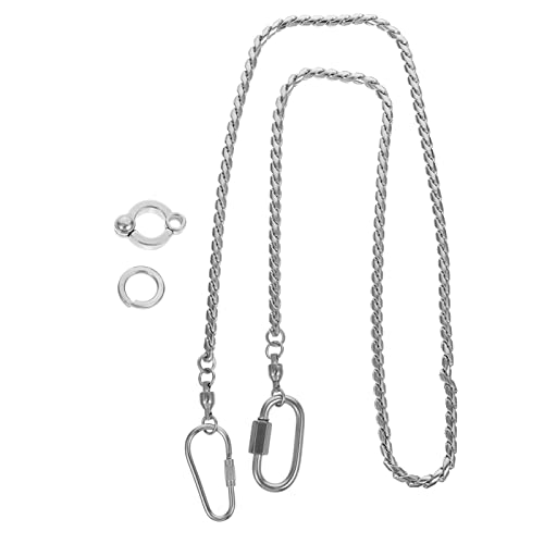 DRESSOOS Edelstahl Papagei Fußkette Beinkette Für Vögel Aus Robustem Mode Fußkettchen von DRESSOOS