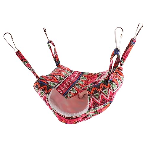 DRESSOOS Warme Haustier-hängematte Für Kleintiere Bequemes Hamster-schaukelbett Meerschweinchen-wohnaccessoire Atmungsaktiver Chinchilla-Schlafsack von DRESSOOS