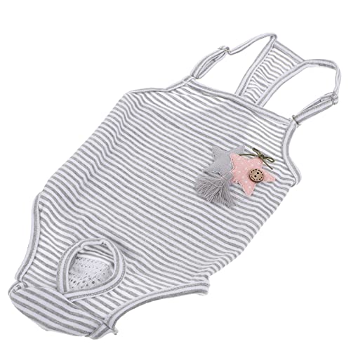DRESSOOS Hundewindelanzug Weibliche Haustierhose Atmungsaktiv Welpenhöschen Für Hunde Grau S DRESSOOS Hundewindelanzug Weibliche Haustierhose Atmungsaktiv Welpenhöschen Für Hunde Grau S von DRESSOOS
