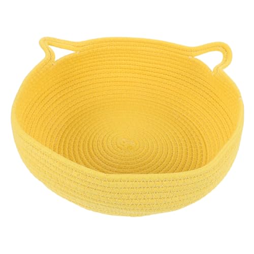 DRESSOOS Elegantes gewebtes Katzenbett Baumwollseil kompakte Größe Haustiernest für Hunde und Katzen waschbar DRESSOOS Elegantes gewebtes Katzenbett Baumwollseil kompakte Größe Haustiernest für Hunde und Katzen waschbar von DRESSOOS