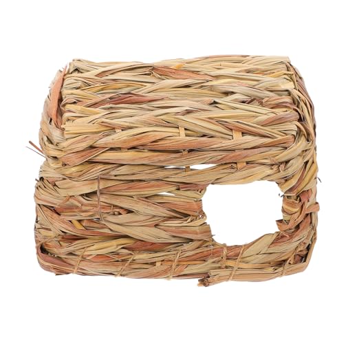 DRESSOOS Verstecktes Nest Für Hamster Strohgewebtes Haustier-strohnest Hamsterhausbett Sicheres Spaßspielzeug DRESSOOS Verstecktes Nest Für Hamster Strohgewebtes Haustier-strohnest Hamsterhausbett Sicheres Spaßspielzeug von DRESSOOS