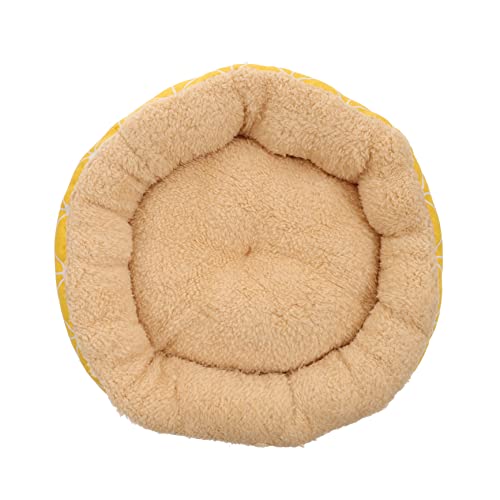 DRESSOOS Haustierbett aus Lammvlies katzenbett pet Bed katzenliege katzenschlafplätze catsbests cat mat Hundebett Kätzchendecke Katzenkorb universelles Hundenest Heimtierbedarf Tuch Yellow von DRESSOOS