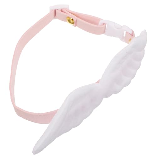 DRESSOOS Flügelwelpenhalsband Verstellbar Für Katzen Und Welpen Dekoratives Haustierhalsband Mit Halsflügel-dekor Für Partys Und Outdoor-aktivitäten von DRESSOOS
