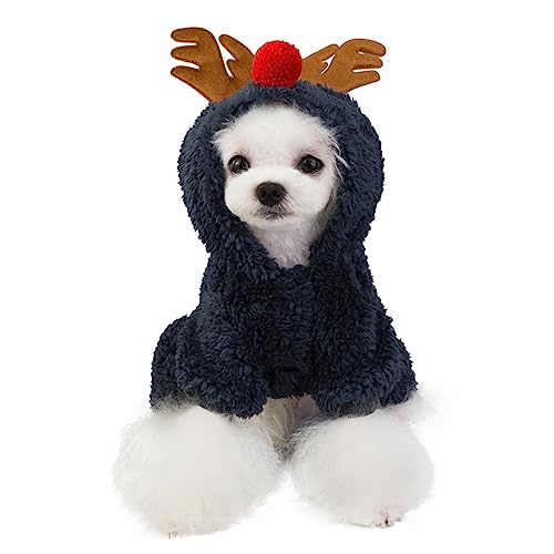 DRESSOOS Haustierkleidung kostüme für hundekoch Santa Hundekostüm Krippenkostüme Pyjama Nachthemd Party-Hundetuch Winterkleidung für Haustiere Hündchen Mantel einstellen Hundekleidung von DRESSOOS