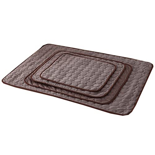 DRESSOOS Haustier-kühlmatte Hundebett Matte Haustier-zubehör Zubehör Für Zuhause Größe M Kaffeefarbe DRESSOOS Haustier-kühlmatte Hundebett Matte Haustier-zubehör Zubehör Für Zuhause Größe M Kaffeefarbe von DRESSOOS