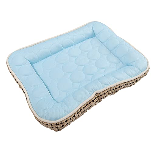 DRESSOOS Baumwolle Haustier Pad Hund Kühlmatte Welpen Katze Bett Bequem Kratzfest 41x51cm DRESSOOS Baumwolle Haustier Pad Hund Kühlmatte Welpen Katze Bett Bequem Kratzfest 41x51cm von DRESSOOS