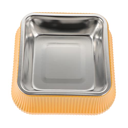 DRESSOOS Haustiernapf Futternäpfe Für Hunde Hund Essen Gericht Kleiner Tiernapf Haustier Wasser Hunde Schüssel Hund Trinknapf Hundefutter Gericht Kätzchen Schüssel Yellow Rostfreier Stahl DRESSOOS Haustiernapf Futternäpfe Für Hunde Hund Essen Gericht Kleiner Tiernapf Haustier Wasser Hunde Schüssel Hund Trinknapf Hundefutter Gericht Kätzchen Schüssel Yellow Rostfreier Stahl von DRESSOOS
