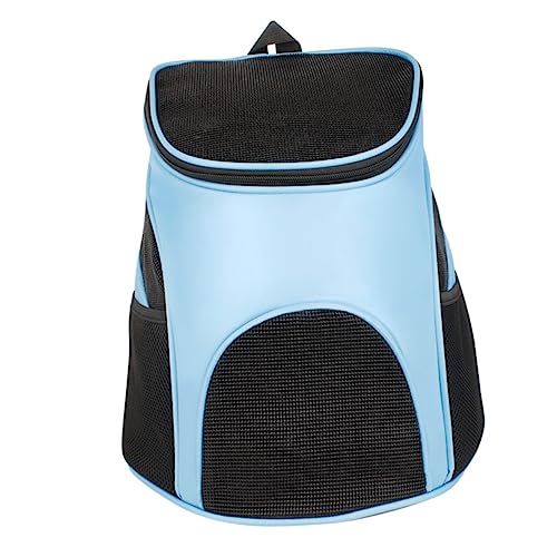 DRESSOOS Faltbare Hunde-Reisetasche aus Netzgewebe Katzentragetasche Haustier-Tragetasche Oxford-Netzgewebe atmungsaktiv Aufbewahrung 3 6 kg für den Außenbereich Blau von DRESSOOS