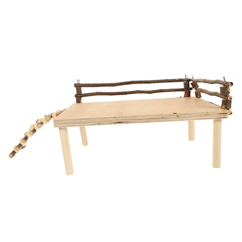 DRESSOOS Hamsterplattform Aus Holz Spielzeug Für Kleintiere Kletterleiter Für Hamsterkäfige Plattform Für Meerschweinchen Holzspielzeug Für Hamster DRESSOOS Hamsterplattform Aus Holz Spielzeug Für Kleintiere Kletterleiter Für Hamsterkäfige Plattform Für Meerschweinchen Holzspielzeug Für Hamster von DRESSOOS