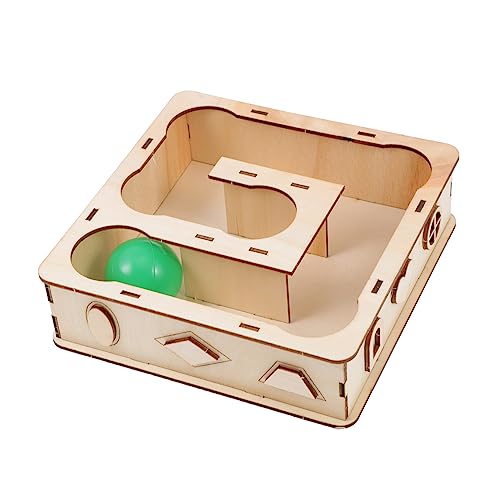 DRESSOOS Hamsterspielzeug Holztunnel Plattformen Heimtierbedarf Zur Nahrungssuche Bewegung Entspannung Ideal Für Hamster Mäuse Eichhörnchen von DRESSOOS