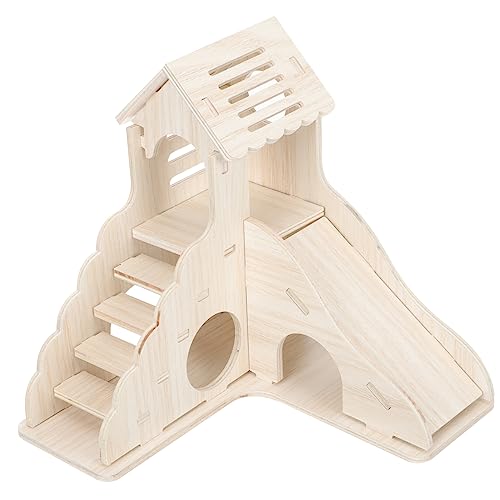 DRESSOOS Kreatives Hamsterversteck Aus Holz Gemütliches Nagerhaus Für Kleine Haustiere Entspannen Spielen Und Zähneknirschen Sicher Und Langlebig Für Hamster Zwerghamster DRESSOOS Kreatives Hamsterversteck Aus Holz Gemütliches Nagerhaus Für Kleine Haustiere Entspannen Spielen Und Zähneknirschen Sicher Und Langlebig Für Hamster Zwerghamster von DRESSOOS