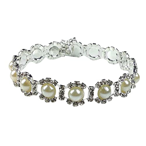DRESSOOS Hund anhänger Perlen-Statement-Halskette Haustier-Anhänger Welpenhalsband Perlenketten Perlenanhänger fahradanhängerrad für Hunde hundeanhänger Haustierschmuck Hund Halskette Weiß DRESSOOS Hund anhänger Perlen-Statement-Halskette Haustier-Anhänger Welpenhalsband Perlenketten Perlenanhänger fahradanhängerrad für Hunde hundeanhänger Haustierschmuck Hund Halskette Weiß von DRESSOOS