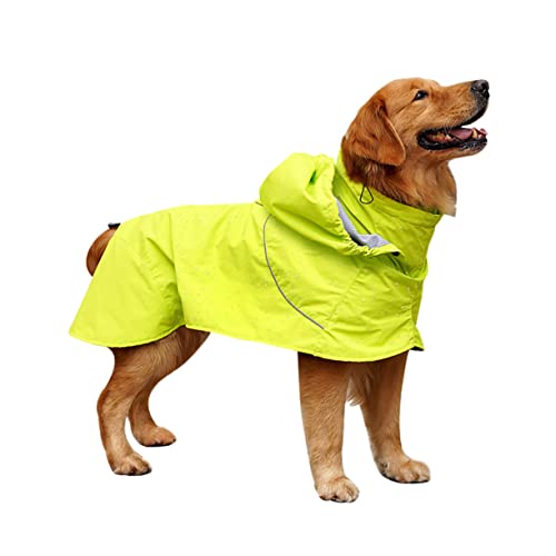DRESSOOS Verstellbarer Haustier-Regenmantel mit hohem Kragen Hunderegenbekleidung wasserdichte Haustier-Regenkleidung aus Nylon Größe M DRESSOOS Verstellbarer Haustier-Regenmantel mit hohem Kragen Hunderegenbekleidung wasserdichte Haustier-Regenkleidung aus Nylon Größe M von DRESSOOS