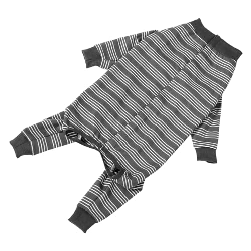 DRESSOOS Atmungsaktiver Hundeanzug Weste Für Hunde Waschbare Haustierkleidung Graue Ärmel Op-Shirt Für Hunde von DRESSOOS