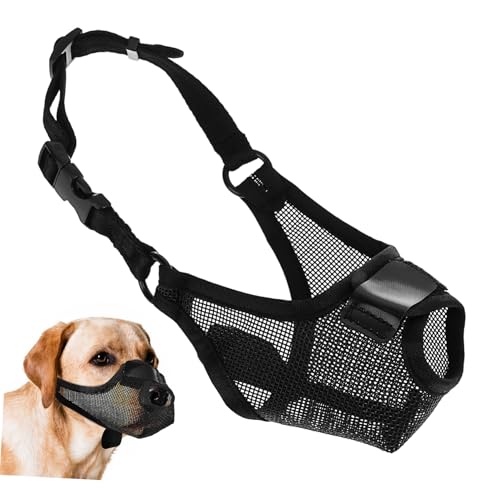 DRESSOOS Maulkorb für Haustiere Netzmaterial bequemer atmungsaktiver Hundemaulkorb um das Beißen zu verhindern einfache Anpassung geeignet für Hundegrößen DRESSOOS Maulkorb für Haustiere Netzmaterial bequemer atmungsaktiver Hundemaulkorb um das Beißen zu verhindern einfache Anpassung geeignet für Hundegrößen von DRESSOOS