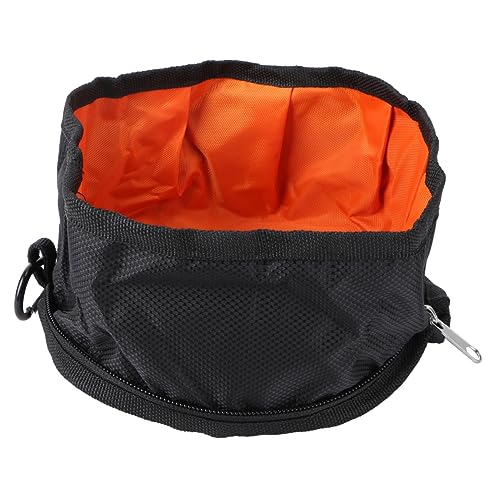 DRESSOOS Hochwertiger Futternapf Aus Polyester für Haustiere Zusammenklappbar Reisenapf für Hunde und Katzen Kompakt Zum Wandern von DRESSOOS