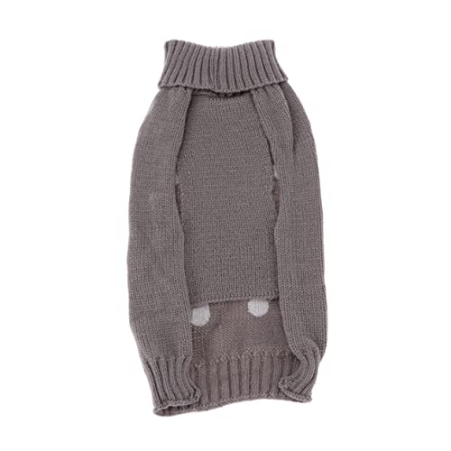 DRESSOOS Warmer Hundepullover Mit Squama-Muster Haustier-herbstkleidung Größe S Grau Einfacher Zugang DRESSOOS Warmer Hundepullover Mit Squama-Muster Haustier-herbstkleidung Größe S Grau Einfacher Zugang von DRESSOOS