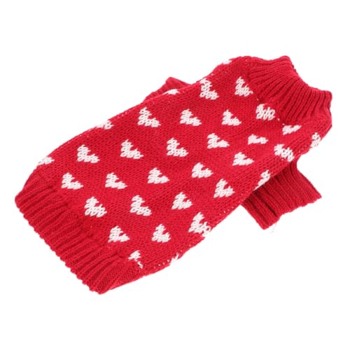 DRESSOOS Hundepullover Mit Herzmuster Elastischer Warmer Strickpullover Für Kleine Mittelgroße Hunde Für Winteraktivitäten Und Besondere Anlässe DRESSOOS Hundepullover Mit Herzmuster Elastischer Warmer Strickpullover Für Kleine Mittelgroße Hunde Für Winteraktivitäten Und Besondere Anlässe von DRESSOOS