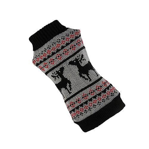 DRESSOOS Hundepullover Winterkostüm Für Haustiere Winterwarmer Rollkragenpullover Für Hunde Weihnachtshirsch Pullover Partykleidung Für Haustiere Haustierkleidung Weihnachten Hundekleidung von DRESSOOS