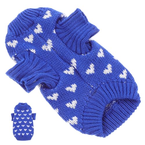 DRESSOOS Pullover für Hunde Herz-Design -welpenmantel Hundekleidung für Weiche Hautfreundliche Hunde Maschinenwaschbar DRESSOOS Pullover für Hunde Herz-Design -welpenmantel Hundekleidung für Weiche Hautfreundliche Hunde Maschinenwaschbar von DRESSOOS