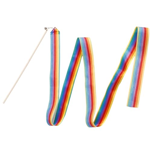 DRESSOOS Katzenspielzeug Interaktive Angel Mit Regenbogenband Holzgriff Langlebig Und Sicher Für Katzen Fördert Spiel Und Training Für Drinnen Gegen Langeweile DRESSOOS Katzenspielzeug Interaktive Angel Mit Regenbogenband Holzgriff Langlebig Und Sicher Für Katzen Fördert Spiel Und Training Für Drinnen Gegen Langeweile von DRESSOOS