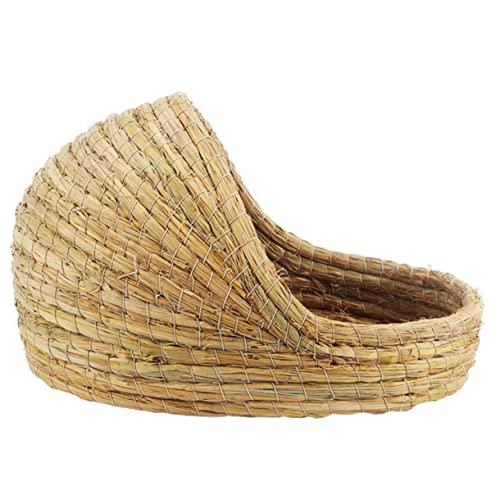 DRESSOOS Zwerghamster Hamsterversteck Kleintierversteck Gewebtes Nest Hamsterstrohbett Hamstergrasbett Gewebtes Nest Für Hamster Meerschweinchenhäuser Meerschweinchenzubehör DRESSOOS Zwerghamster Hamsterversteck Kleintierversteck Gewebtes Nest Hamsterstrohbett Hamstergrasbett Gewebtes Nest Für Hamster Meerschweinchenhäuser Meerschweinchenzubehör von DRESSOOS