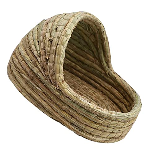 DRESSOOS Hamsterkäfig Zwerghamster Versteck Grasbett für Gewebte Haustierhöhle DRESSOOS Hamsterkäfig Zwerghamster Versteck Grasbett für Gewebte Haustierhöhle von DRESSOOS
