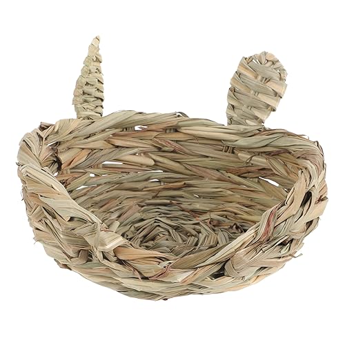 DRESSOOS Kaninchenstall Schlafendes Gewebtes Nest Kleines Nest Bequemes Hamsternest Rattennest Chinchillanest Frettchennest Handgewebtes Nest Hamsterzubehör Käfig Kauspielzeug DRESSOOS Kaninchenstall Schlafendes Gewebtes Nest Kleines Nest Bequemes Hamsternest Rattennest Chinchillanest Frettchennest Handgewebtes Nest Hamsterzubehör Käfig Kauspielzeug von DRESSOOS