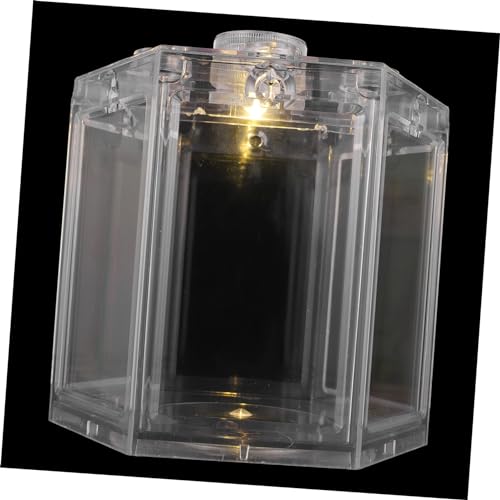 DRESSOOS Betta Fish Tank Mit Abnehmbarem Design Kreatives Aquarium Für Kleine Fische Und Hydroponik Transparentes Ornament Mit -Beleuchtung Für Büro Und Wohnzimmer von DRESSOOS
