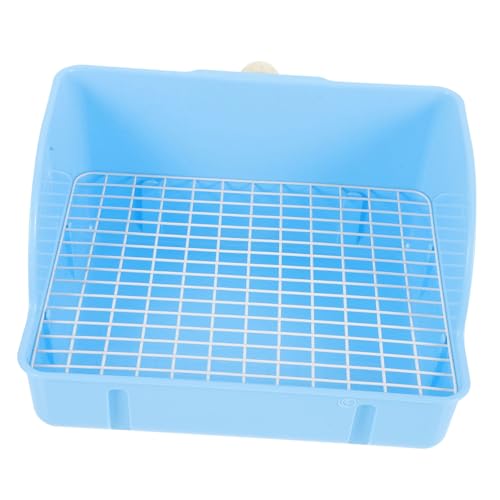 DRESSOOS Kasten Haustiertoilette Rattenstreu Töpfchen Für Meerschweinchen Meerschweinchengehege Haustierkäfig Haustierpfanne Für Tiere Haustiertöpfchen Aus Kunststoff Sky-Blue Plastik DRESSOOS Kasten Haustiertoilette Rattenstreu Töpfchen Für Meerschweinchen Meerschweinchengehege Haustierkäfig Haustierpfanne Für Tiere Haustiertöpfchen Aus Kunststoff Sky-Blue Plastik von DRESSOOS