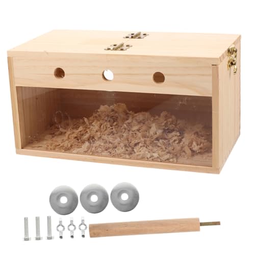DRESSOOS Love Bird Nistkasten Sittich Brutkasten Vogelnest aus Holz Papageiennistkasten und Vogelzubehör DRESSOOS Love Bird Nistkasten Sittich Brutkasten Vogelnest aus Holz Papageiennistkasten und Vogelzubehör von DRESSOOS