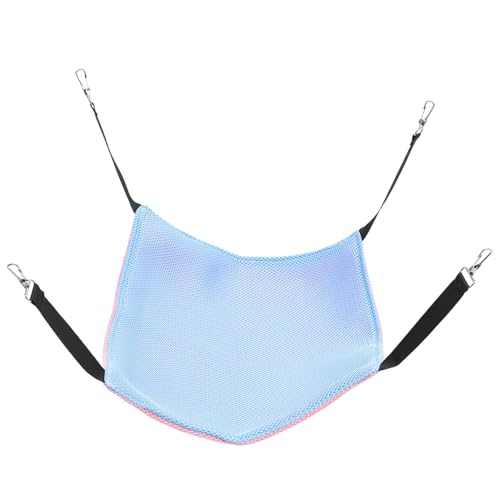 DRESSOOS Hängende Katzenhängematte sicheres Haustierbett aus Netzstoff für Katzen Welpen Kätzchen Frettchen Kleintiere atmungsaktive Käfig-Hängematte von DRESSOOS
