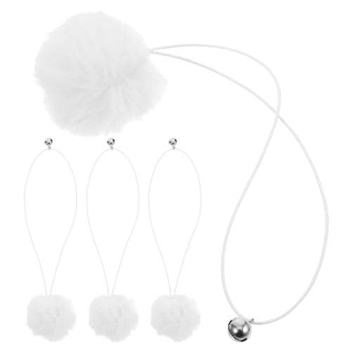 DRESSOOS Katzenbaum-ersatz Mit Glöckchen 4 Stück Interaktives Katzenspielzeug Für Kratzbäume Plüschmaterial DRESSOOS Katzenbaum-ersatz Mit Glöckchen 4 Stück Interaktives Katzenspielzeug Für Kratzbäume Plüschmaterial von DRESSOOS