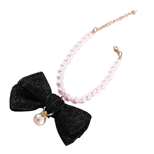 DRESSOOS Katzenhalsband Dekorative Welpenhalskette Leichtes Hundezubehör Mit Schleife Für Partys DRESSOOS Katzenhalsband Dekorative Welpenhalskette Leichtes Hundezubehör Mit Schleife Für Partys von DRESSOOS