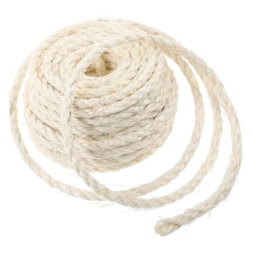DRESSOOS Natürliche Sisal Hanfseil Für Katzenkratzbaum 6mm x 15m Strapazierfähiges Zuschneidbares Kratzseil Als Ersatz Für Kratzsäulen Und Kratzbretter Ideal Für Den Täglichen DRESSOOS Natürliche Sisal Hanfseil Für Katzenkratzbaum 6mm x 15m Strapazierfähiges Zuschneidbares Kratzseil Als Ersatz Für Kratzsäulen Und Kratzbretter Ideal Für Den Täglichen von DRESSOOS