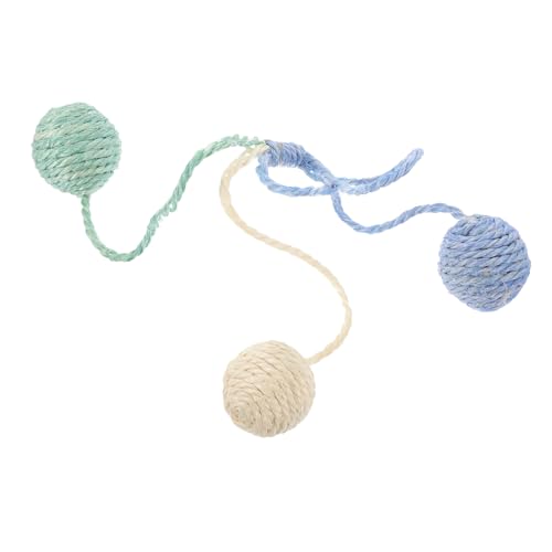 DRESSOOS Katzenspielzeug Sisalball Kätzchenkratzball Katzenspielzeugball Katzenballspielzeug Katzenspielzeug Bälle Kratzball Für Kätzchen Bälle Für Katzen Haustierkratzball Katzen von DRESSOOS