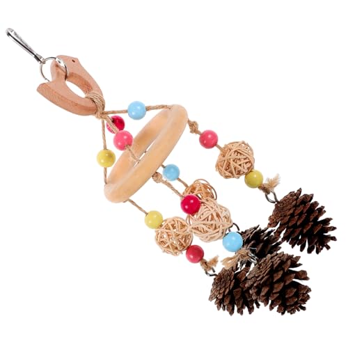 DRESSOOS Papagei-kiefernzapfen-kauspielzeug Vogel-beißspielzeug Hängendes Vogelkäfig-Spielzeug Sicher Für Ziervögel DRESSOOS Papagei-kiefernzapfen-kauspielzeug Vogel-beißspielzeug Hängendes Vogelkäfig-Spielzeug Sicher Für Ziervögel von DRESSOOS