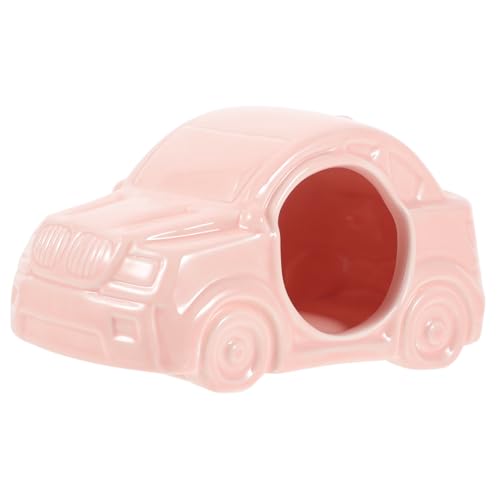 DRESSOOS Haustier Kühlung Bett Keramik Hamster Auto Form Hideout für Hamster Nest Spaß Dekorative von DRESSOOS