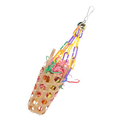 DRESSOOS Bunte Und Natürliche Kauspielzeuge Für Vögel Unterhaltung Und Für Papageien Käfigen Hängende Vogelspielzeuge von DRESSOOS