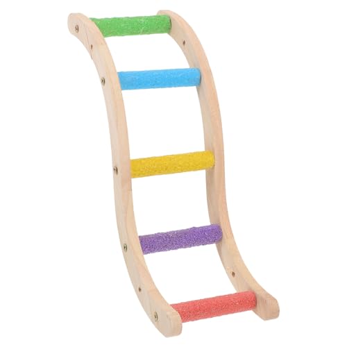 DRESSOOS Kletterleiter Für Papageien, Hängeleiter Für Vögel, Papageienspielzeug, Papageienleiter, Vogelleiter, Vogelkäfig Holzleiter, Vogelkletterleiter, Papageien Holzleiter, Vogelkäfig von DRESSOOS