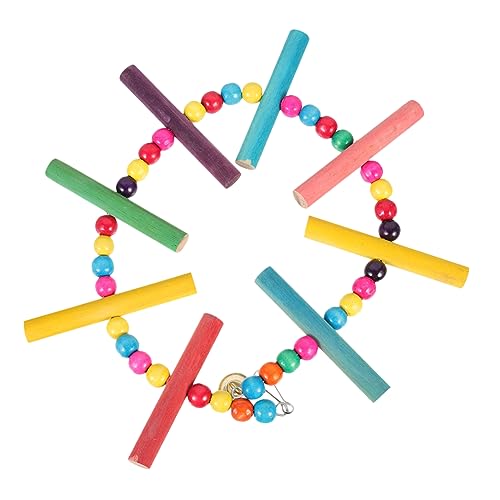 DRESSOOS Vogelspielzeug für Sittiche Papageien Kletterleiter Vogelkäfigleiter Vogelleiterspielzeug aus Holz sicher für Ziervögel Ruhe- und Übungssitzstange DRESSOOS Vogelspielzeug für Sittiche Papageien Kletterleiter Vogelkäfigleiter Vogelleiterspielzeug aus Holz sicher für Ziervögel Ruhe- und Übungssitzstange von DRESSOOS