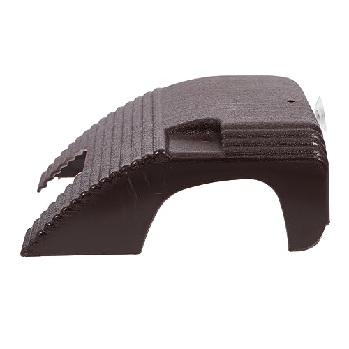 DRESSOOS Sonnenplattform für Schildkröten Schwimmender Sitzplatz für Reptilienschildkröten Kaffeefarbenes Abs-Material Zum Sonnenbaden Verstecken und Trainieren von DRESSOOS