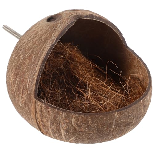 DRESSOOS Kokosnussschalennest, Handgefertigtes Papageiennest, Vogelhaus Für Draußen, Vogelbett, Brutvogelhaus, Vogelnest Für Käfig, Ruhenest, Vogelhaus Für Draußen, Brutnest, Vogelhaus DRESSOOS Kokosnussschalennest, Handgefertigtes Papageiennest, Vogelhaus Für Draußen, Vogelbett, Brutvogelhaus, Vogelnest Für Käfig, Ruhenest, Vogelhaus Für Draußen, Brutnest, Vogelhaus von DRESSOOS