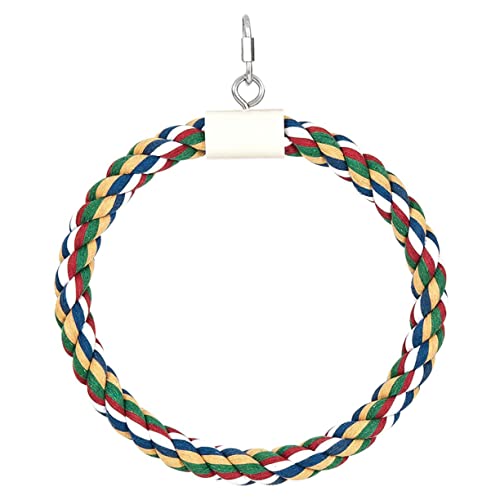 DRESSOOS Papageien-anhängerspielzeug Schaukelspielzeug Aus Baumwollseil Vogelbeißspielzeug Sicheres Und Unterhaltsames Spielzeug Für Papageien Nymphensittiche Sittiche Vögel DRESSOOS Papageien-anhängerspielzeug Schaukelspielzeug Aus Baumwollseil Vogelbeißspielzeug Sicheres Und Unterhaltsames Spielzeug Für Papageien Nymphensittiche Sittiche Vögel von DRESSOOS