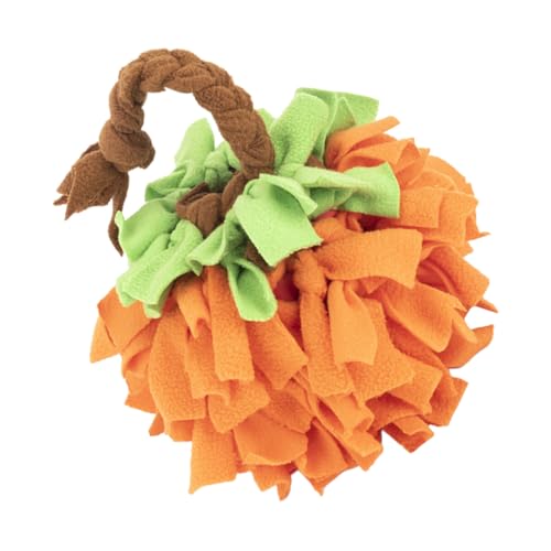 DRESSOOS Kürbis-schnüffelkugeln Plüschfigur Spielzeug Schnüffelmatte Für Haustiere Multifunktions-hundepuzzle Chimmy Plüsch Weiches Spielzeug Haustierzubehör Hund Kaut Polarfleece Orange DRESSOOS Kürbis-schnüffelkugeln Plüschfigur Spielzeug Schnüffelmatte Für Haustiere Multifunktions-hundepuzzle Chimmy Plüsch Weiches Spielzeug Haustierzubehör Hund Kaut Polarfleece Orange von DRESSOOS