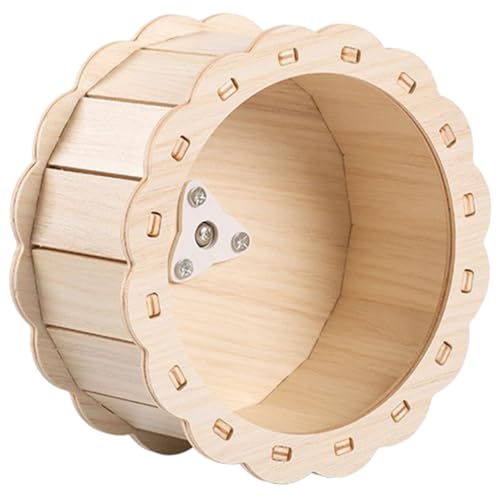 DRESSOOS Laufband Für Haustiere, Hamster, Leises Laufrad, Hamster Trainingsspielzeug, Eichhörnchen Spielrad, Spielzeug Für Haustiere, Laufrad, Spielzeug, Holzlaufrad, Spielzeug, Hamster von DRESSOOS