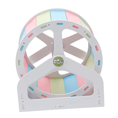 DRESSOOS Laufrad Für Kleine Haustiere Chinchilla-Rad Spielzeug Für Haustiere Hamster Wheel Hamsterlaufrad Hamster Spinner Hamster-übungsspielzeug Hamsterradständer Hölzern Käfig Igel von DRESSOOS