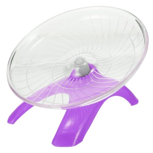 DRESSOOS Stummes Laufrad für Hamster Chinchilla Laufrad Spielzeug geräuscharm leises Hamsterrad Tierspielzeug in violett-durchscheinendem Design DRESSOOS Stummes Laufrad für Hamster Chinchilla Laufrad Spielzeug geräuscharm leises Hamsterrad Tierspielzeug in violett-durchscheinendem Design von DRESSOOS